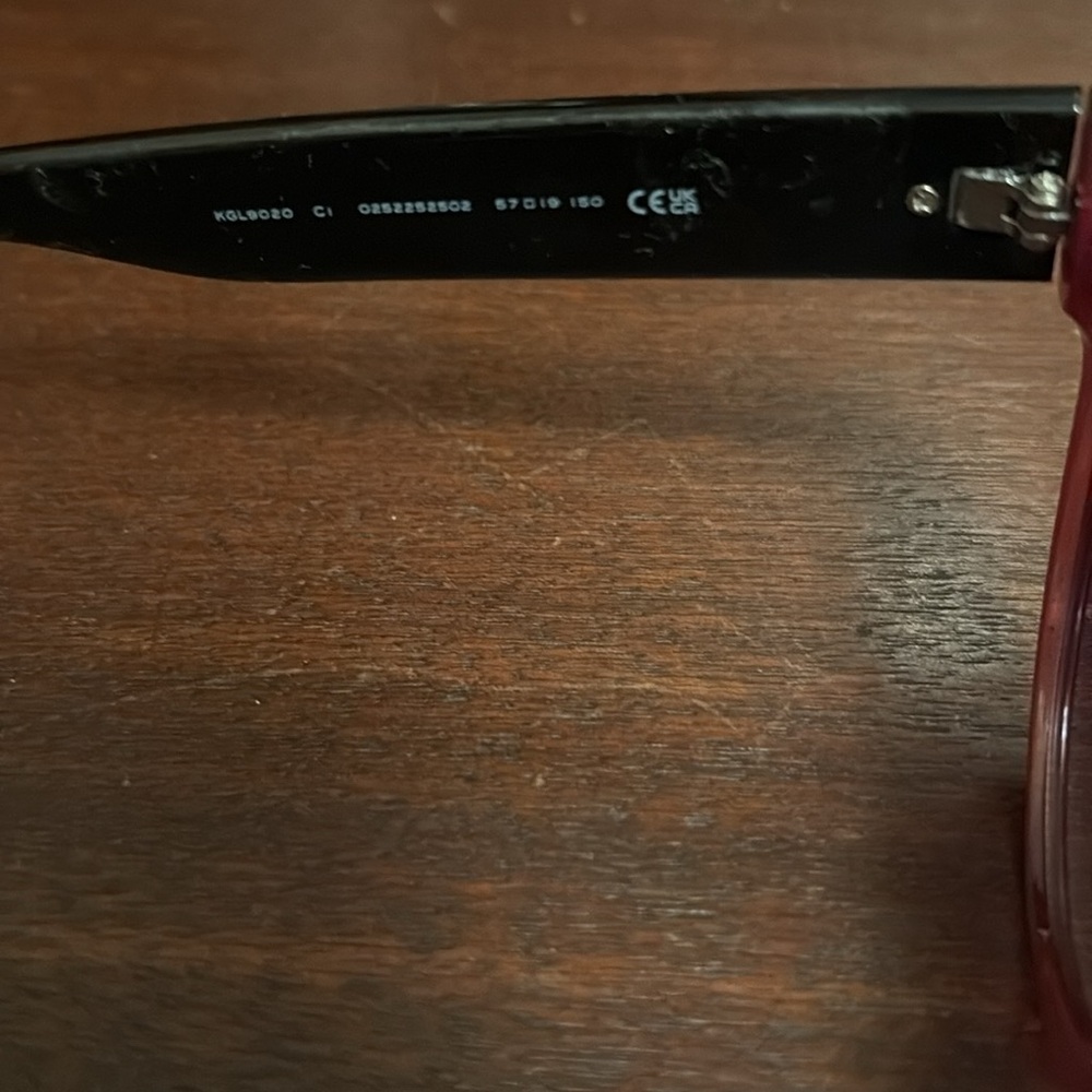 Kurt Geiger KGL9020 Black and Pink 57mm Gradient Cat Eye Sunglasses NEW - Picture 4 of 5
